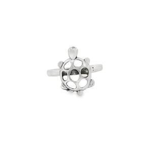 Sterling silver turtle ring