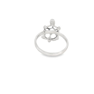 Sterling silver turtle ring