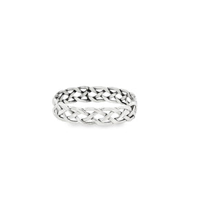 Sterling silver 925 basket weaver ring