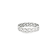 Load image into Gallery viewer, Sterling silver 925 basket weaver ring