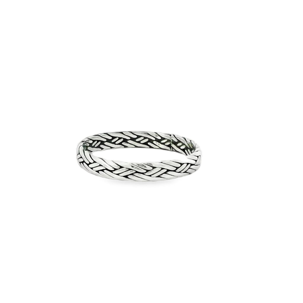 Sterling silver 925 basket weaver ring