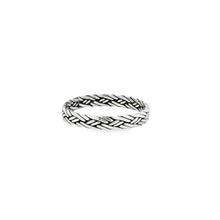 Load image into Gallery viewer, Sterling silver 925 basket weaver ring