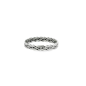 Sterling silver 925 basket weaver ring
