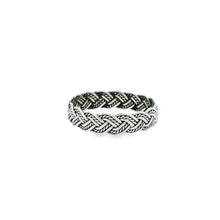 Load image into Gallery viewer, Sterling silver 925 basket weaver ring