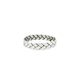 Sterling silver 925 basket weaver ring
