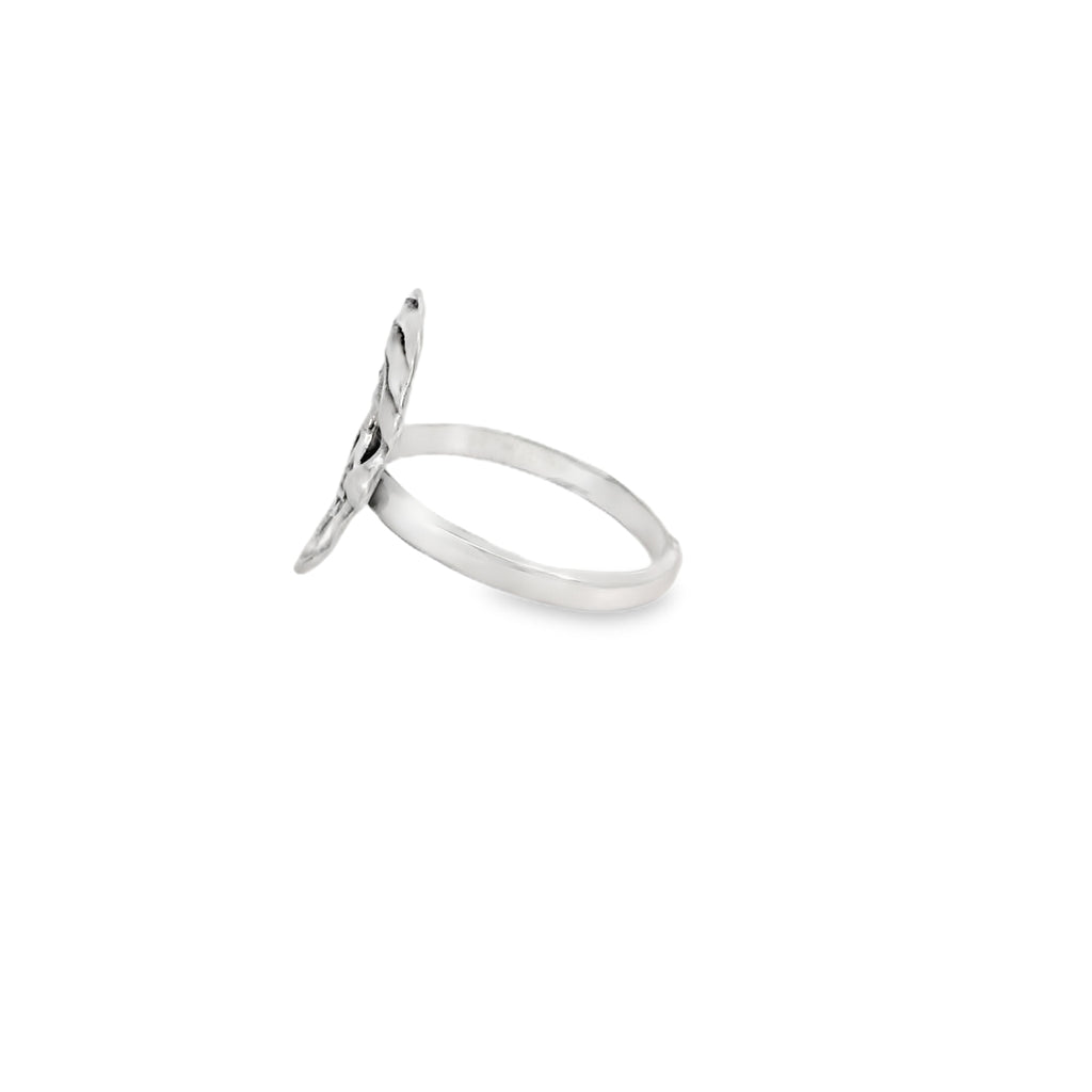Sterling silver pirate skull ring