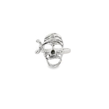 Load image into Gallery viewer, Sterling silver pirate skull ring