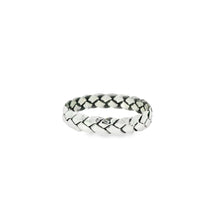Load image into Gallery viewer, Sterling silver 925 basket weaver ring