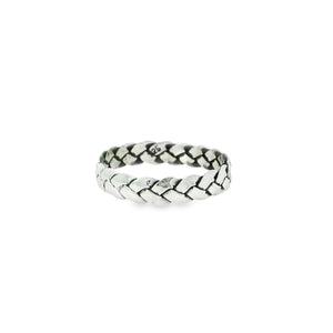 Sterling silver 925 basket weaver ring