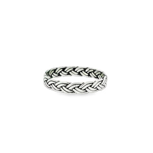 Sterling silver 925 basket weaver ring