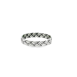 Sterling silver 925 basket weaver ring