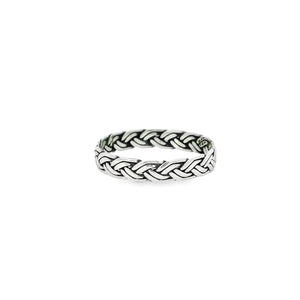 Sterling silver 925 basket weaver ring