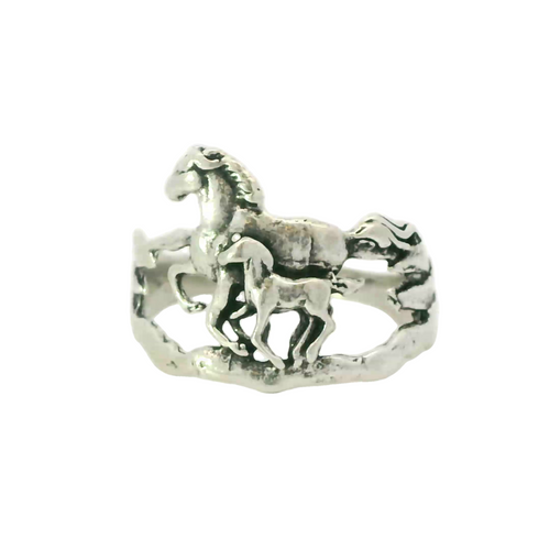 Sterling silver ring (Horses)