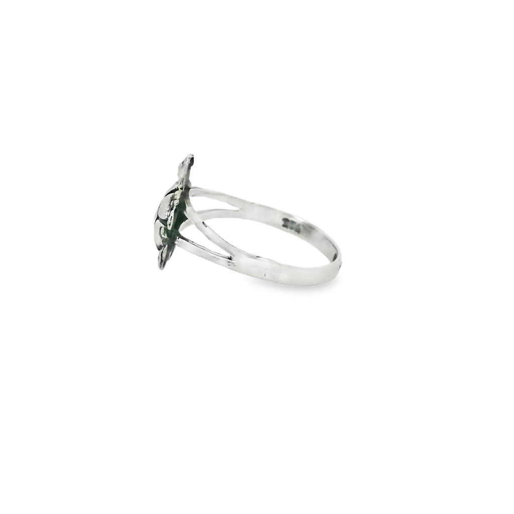 Sterling silver turtle ring
