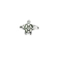 Sterling silver turtle ring