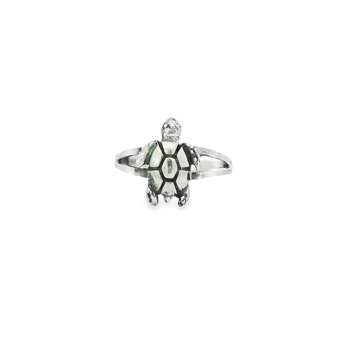 Sterling silver turtle ring