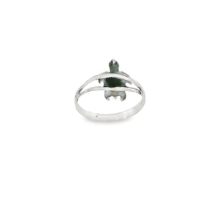 Sterling silver turtle ring