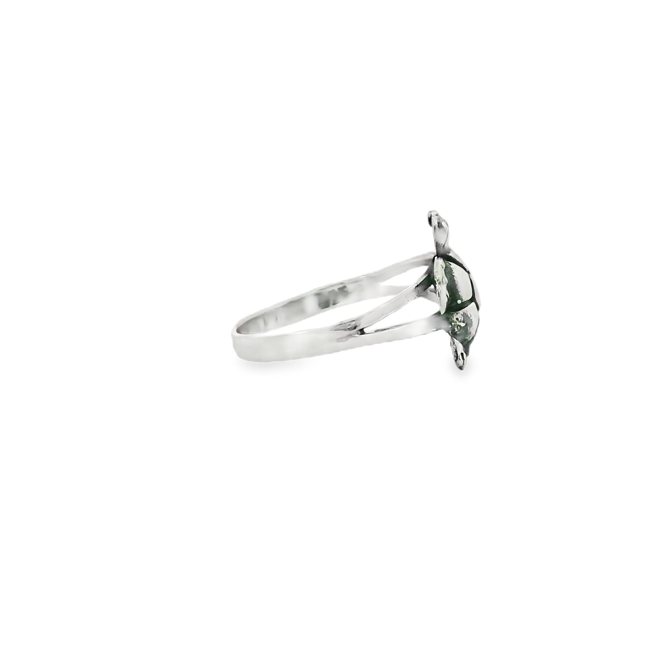 Sterling silver turtle ring