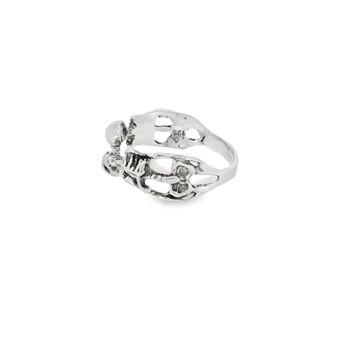 ALIEN SKELETON STERLING SILVER RING