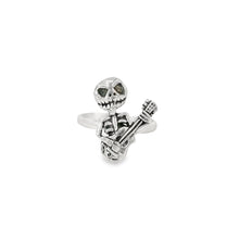 Load image into Gallery viewer, Sterling Silver skeleton / guitar ring
