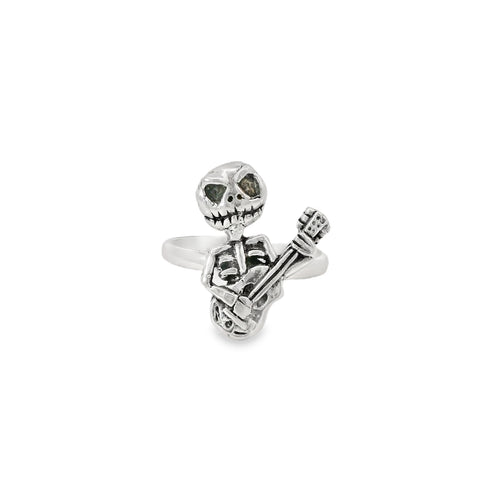 Sterling Silver skeleton / guitar ring