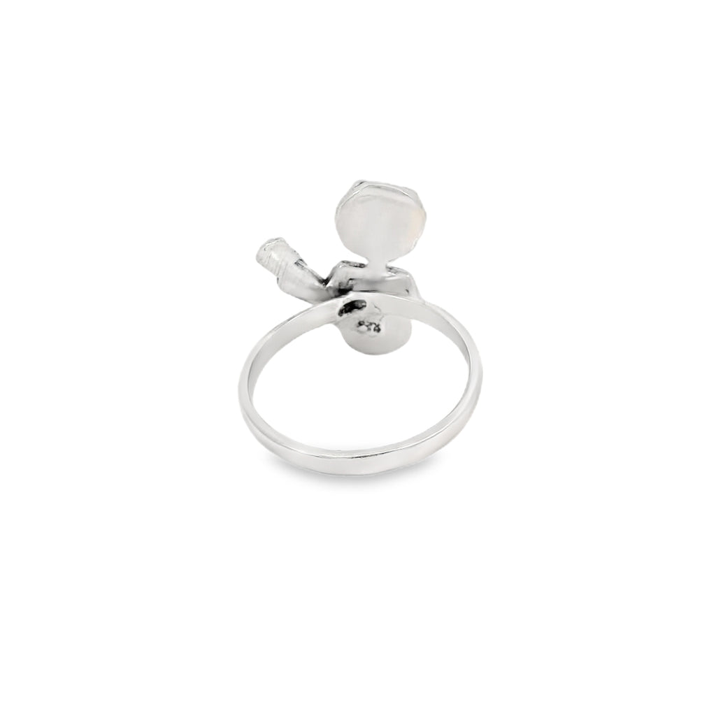 Sterling Silver skeleton / guitar ring