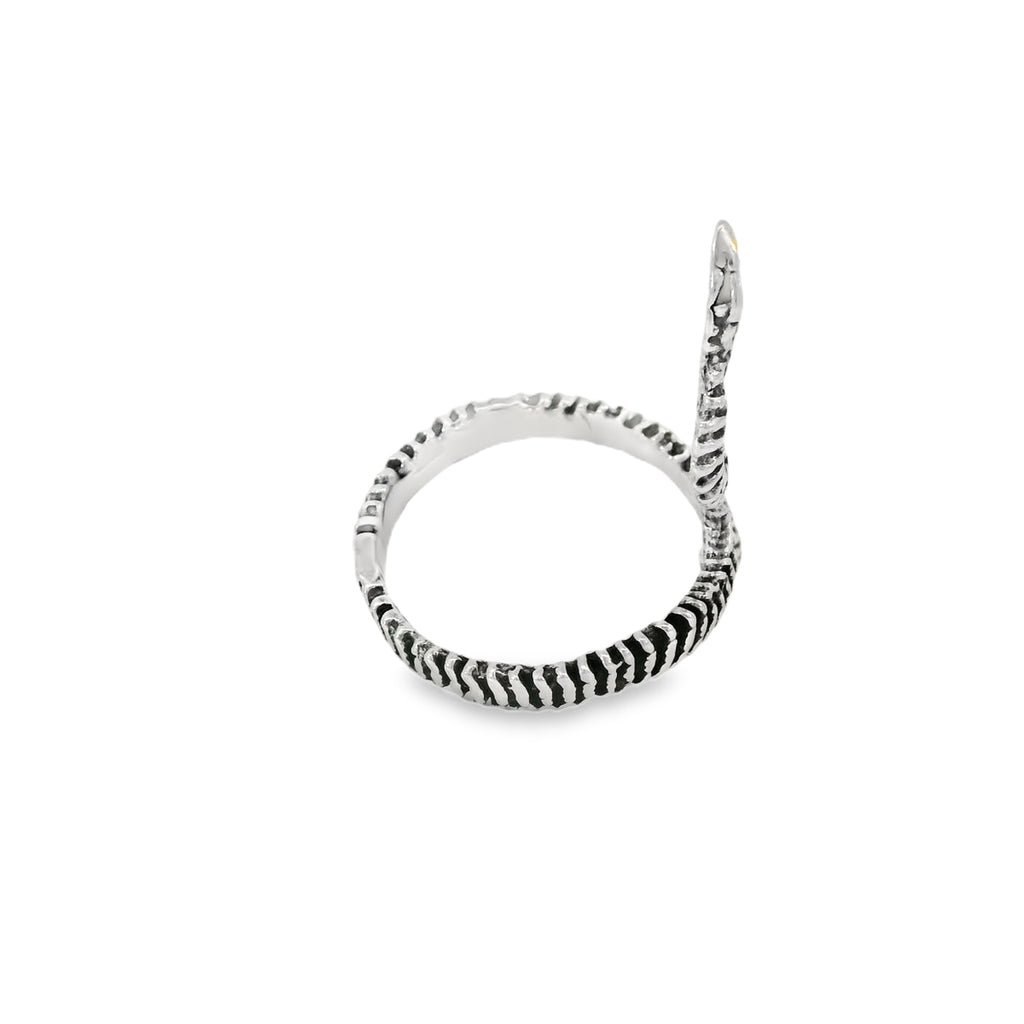 Sterling silver snake ring