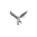 Silver eagle ring  on a white background