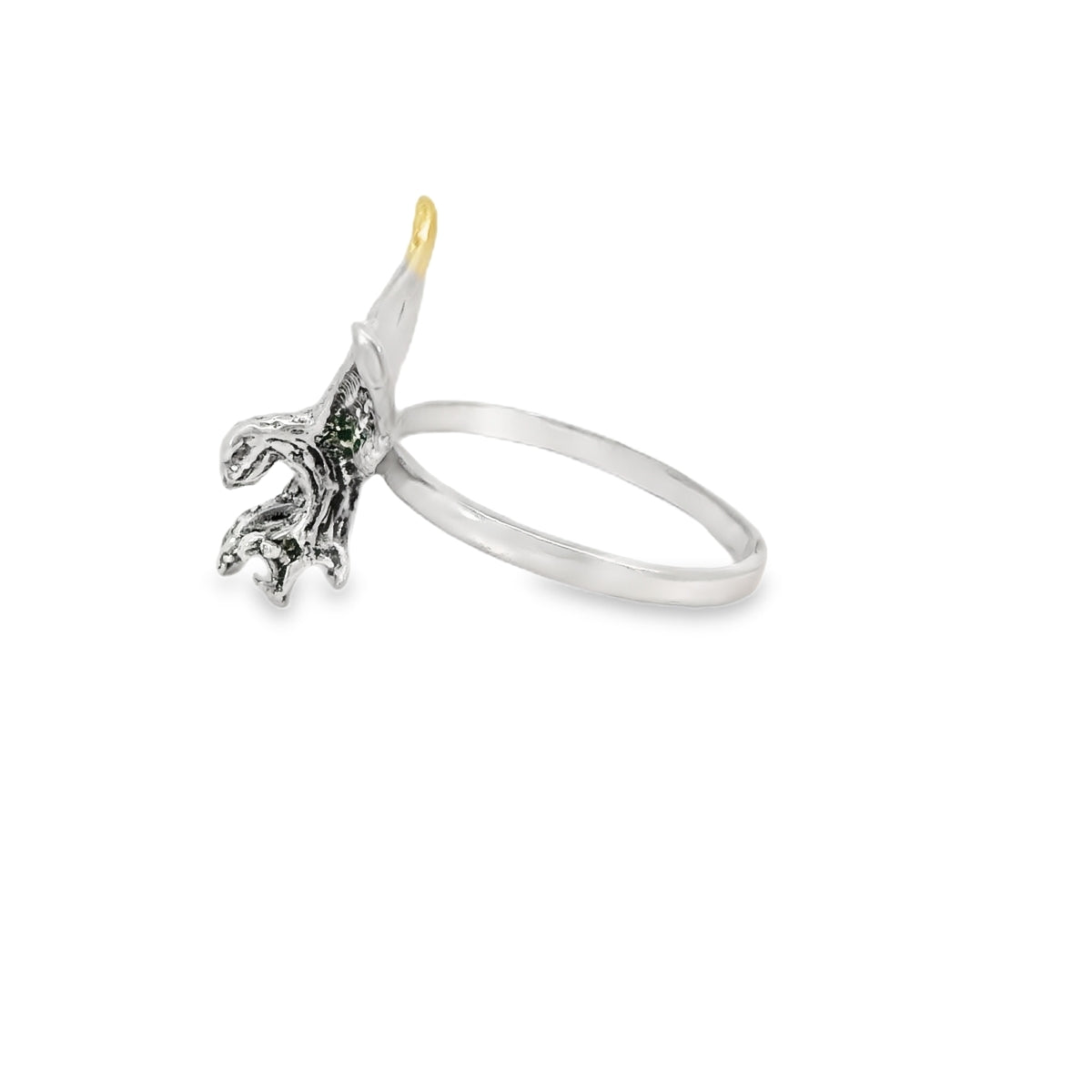 Sterling silver eagle ring