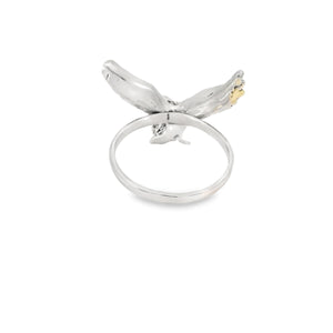 Sterling silver eagle ring