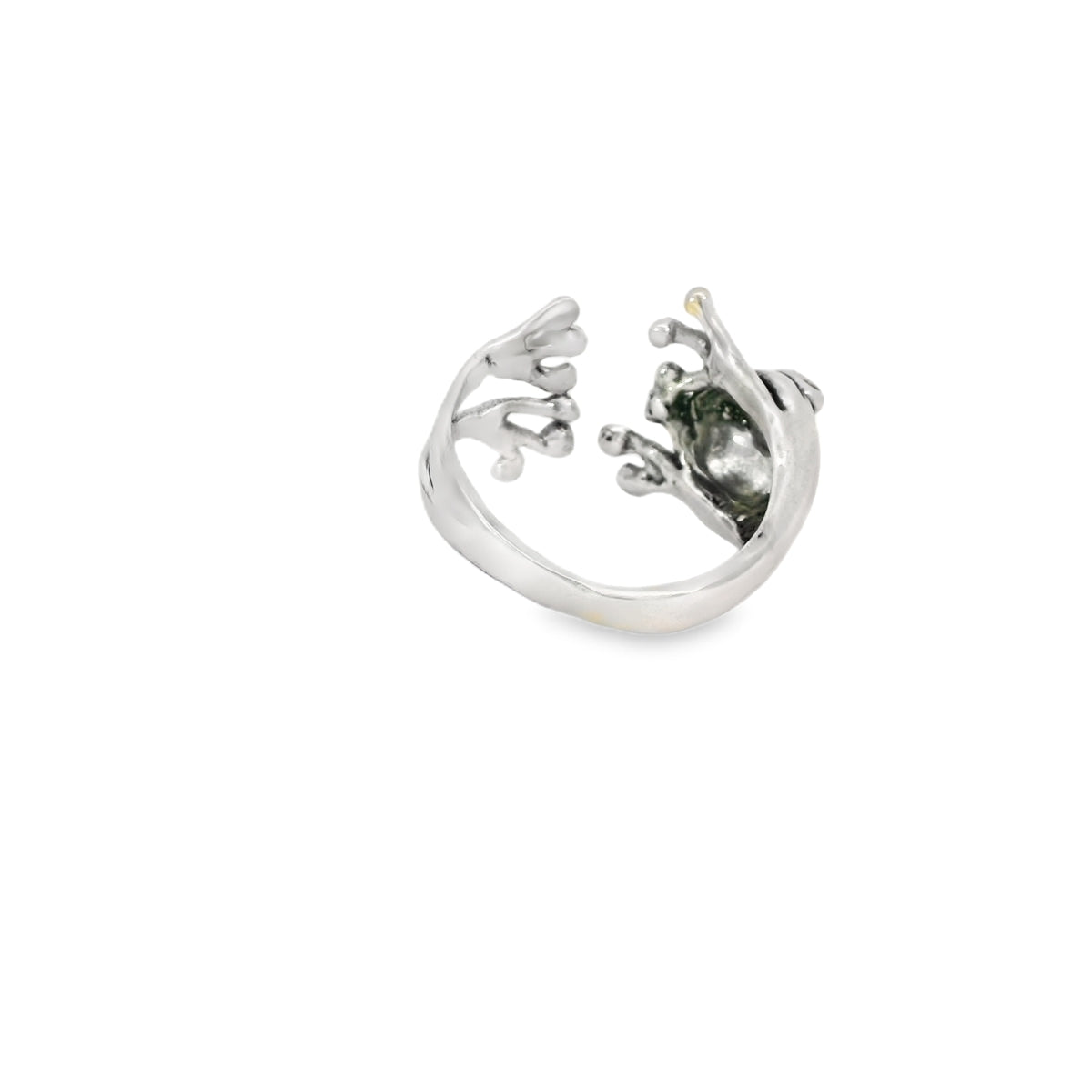 Sterling silver frog ring