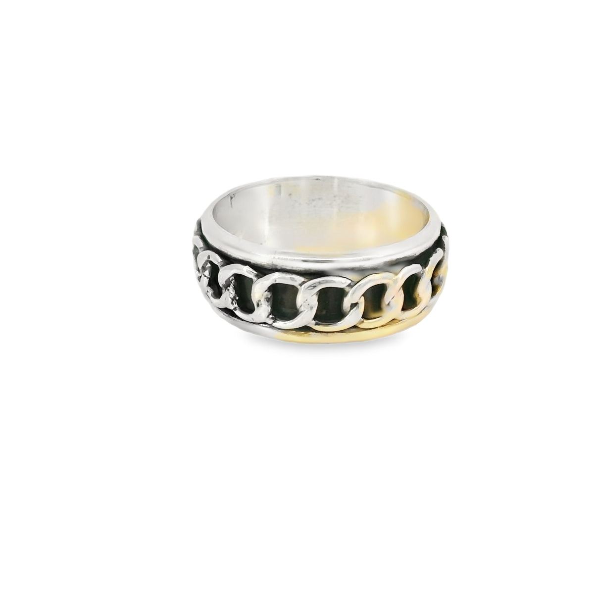 Sterling silver ring (Spinner chain)