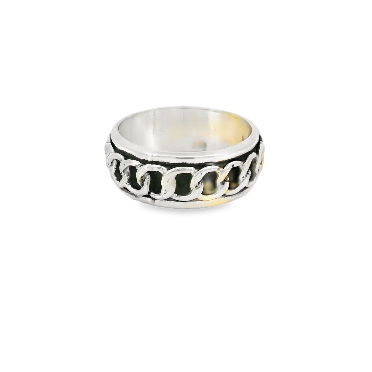 Sterling silver ring (Spinner chain)