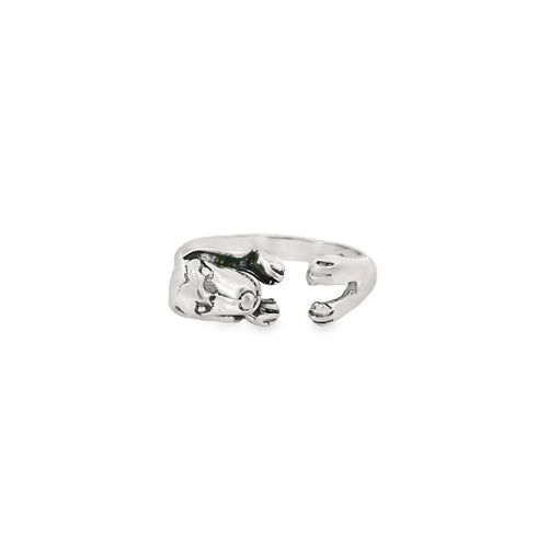 Sterling silver dog ring