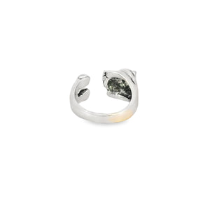Sterling silver hippo ring