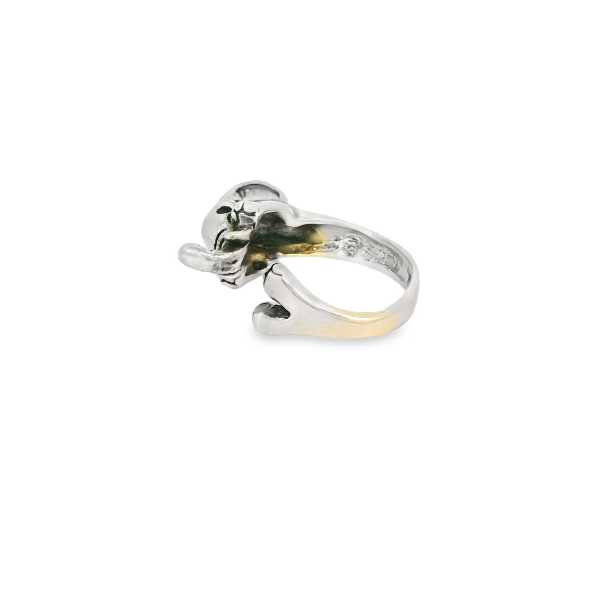 Sterling silver elephant ring