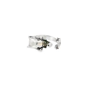 Sterling silver elephant ring