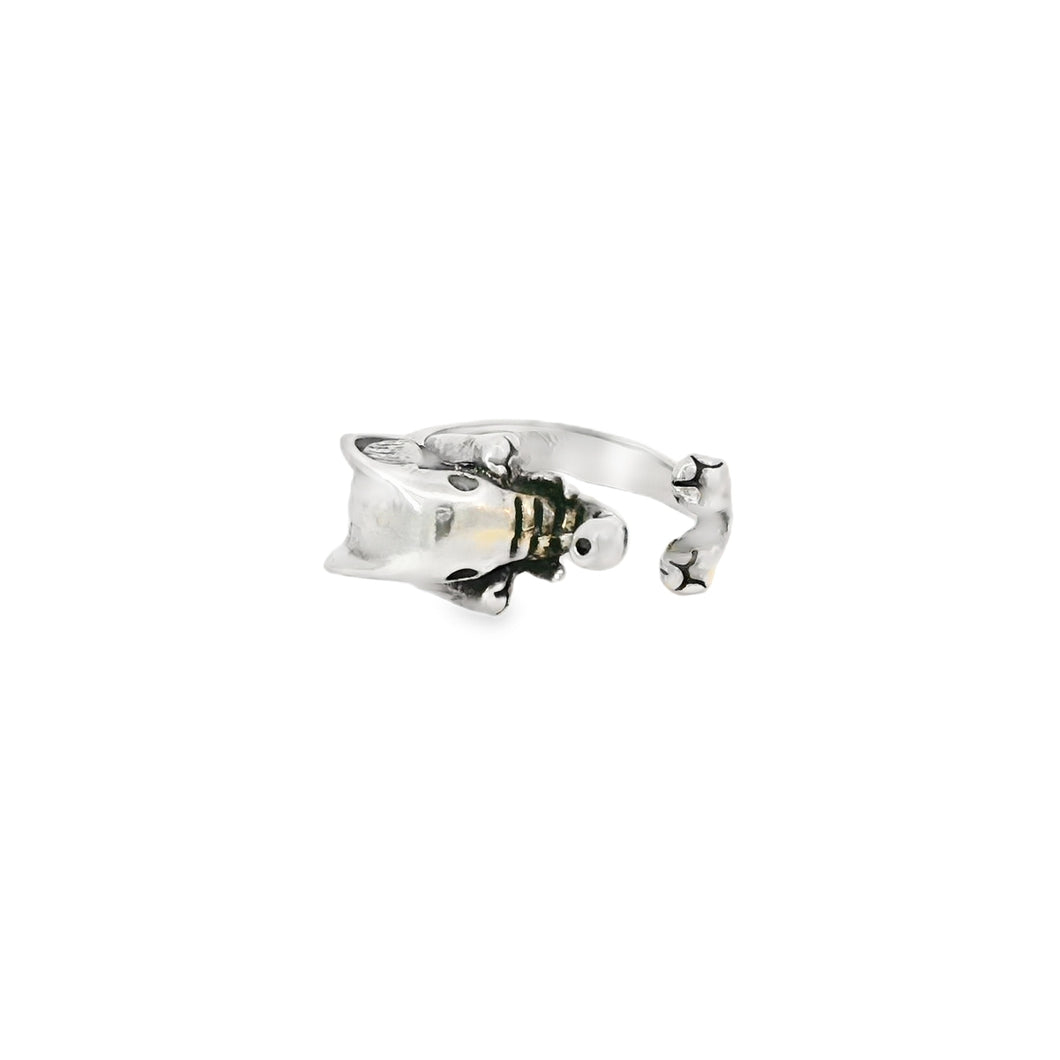 Sterling silver elephant ring
