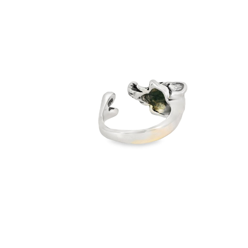 Sterling silver elephant ring