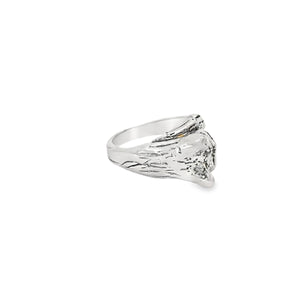 Sterling silver French bulldog ring
