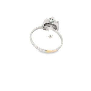 Sterling silver skull / wolf ring