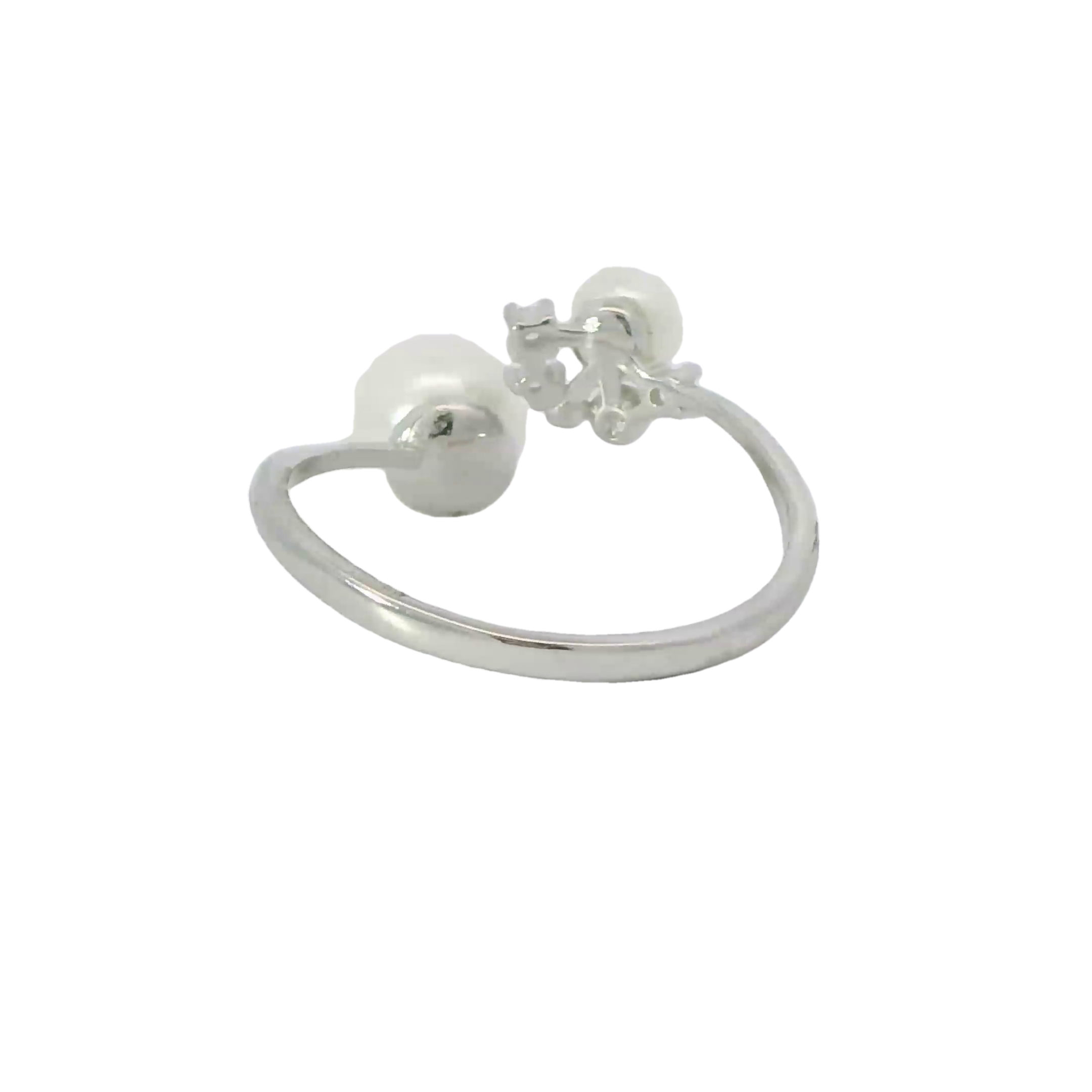Pearl Sterling Silver adjustable ring