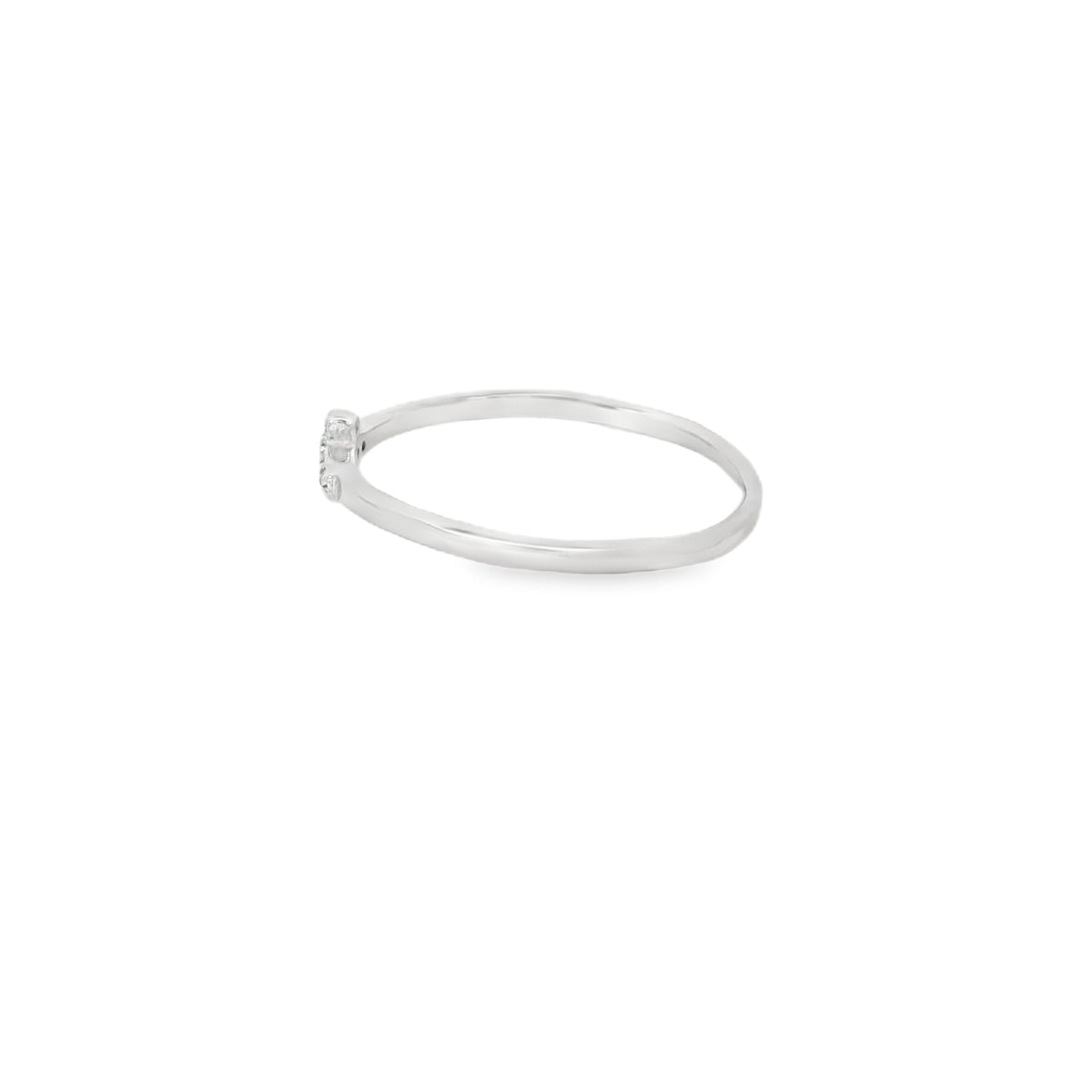 Cross Cubic Zirconia Sterling Silver Ring