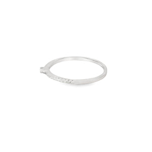 Cubic Zirconia Band Sterling Silver Ring