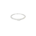 Cubic Zirconia Band Sterling Silver Ring