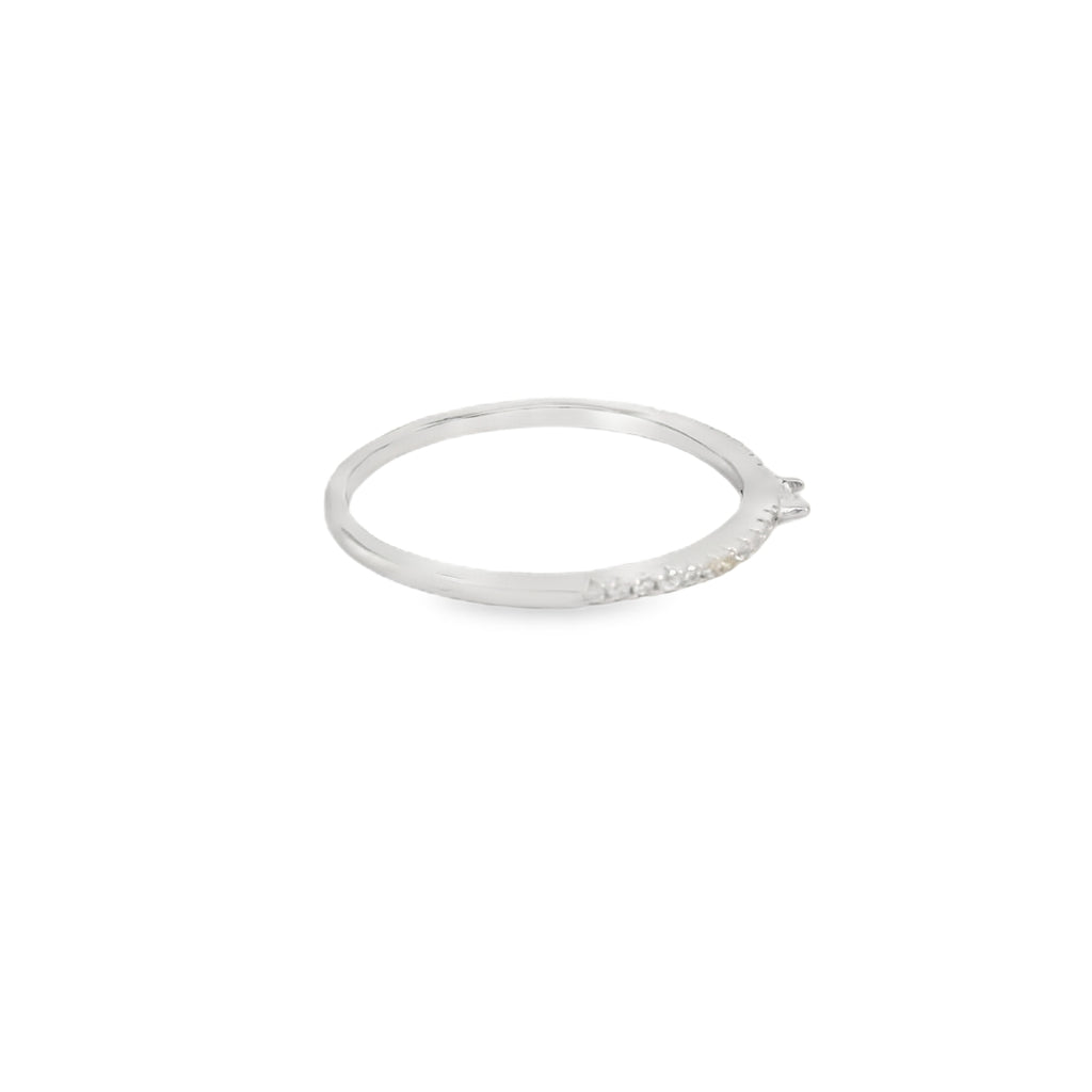 Cubic Zirconia Band Sterling Silver Ring
