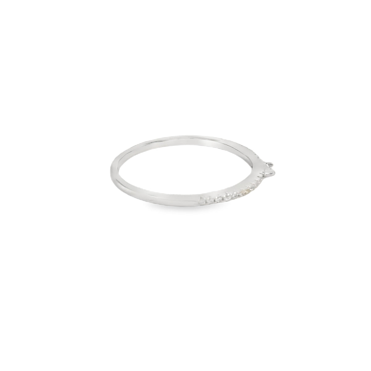 Cubic Zirconia Band Sterling Silver Ring