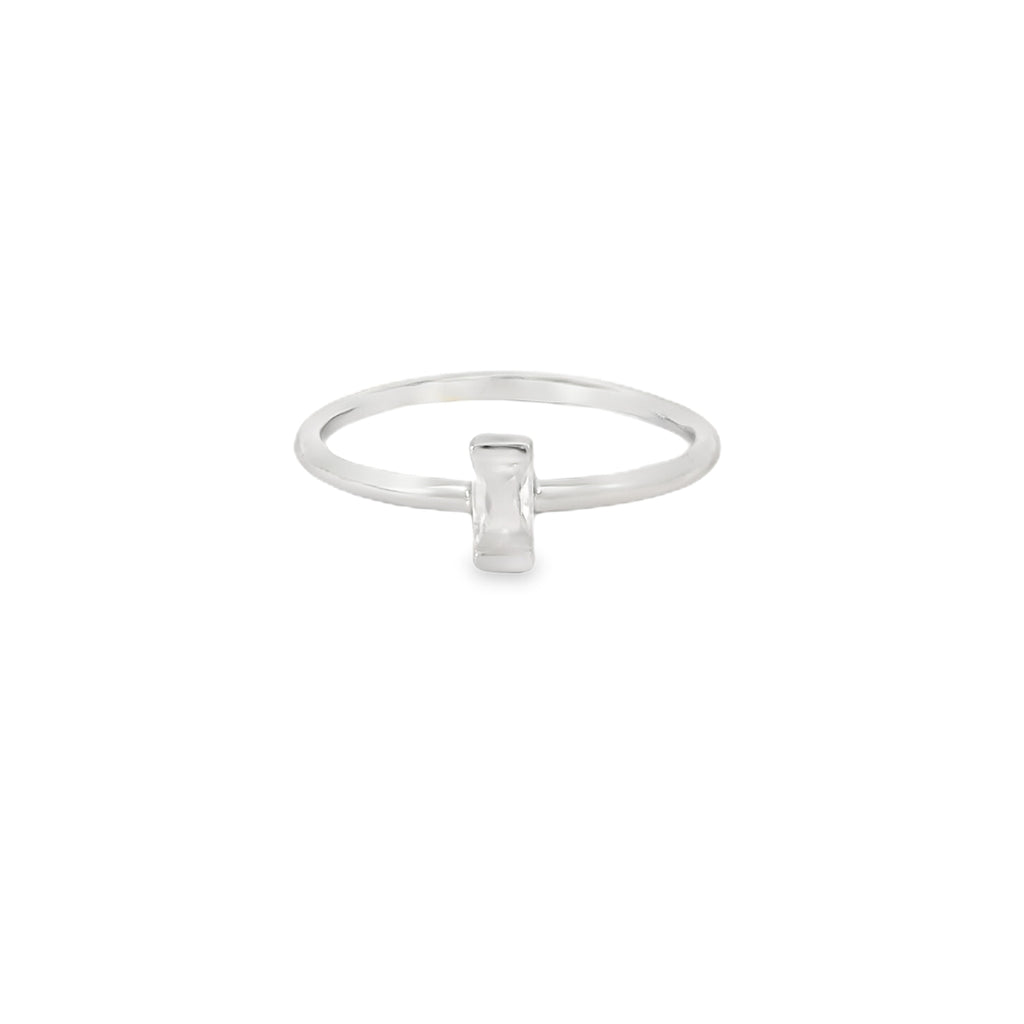 5x3mm Cubic Zirconia Rectangle Ring