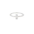 5x3mm Cubic Zirconia Rectangle Ring