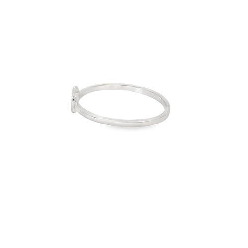 APPLE STERLING SILVER CZ RING